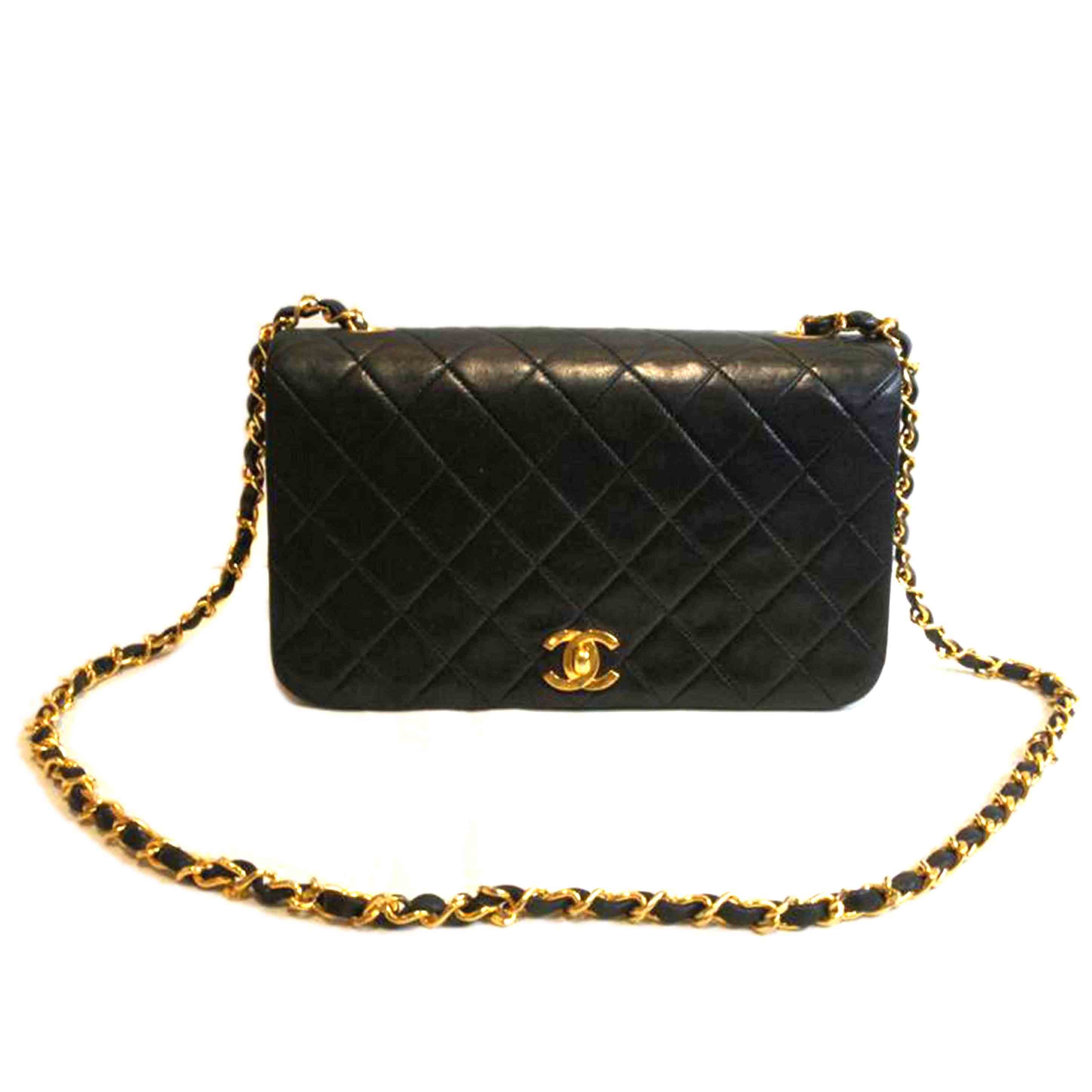 CHANEL シャネル/ラムスキンマトラッセフルフラップGD金具//146****/ABランク/92
