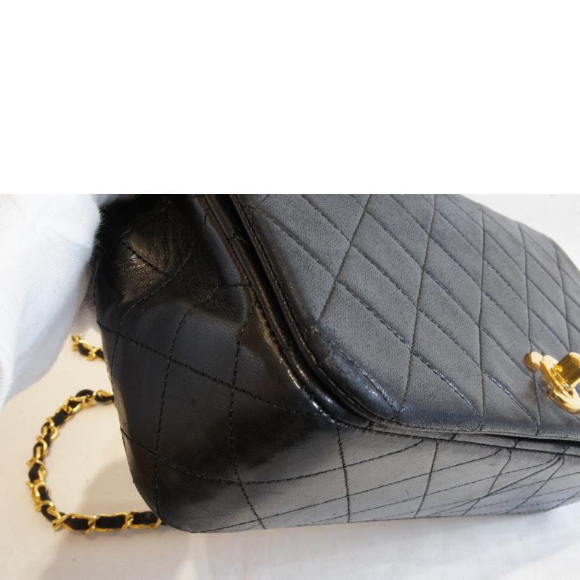 CHANEL シャネル/ラムスキンマトラッセフルフラップGD金具//146****/ABランク/92