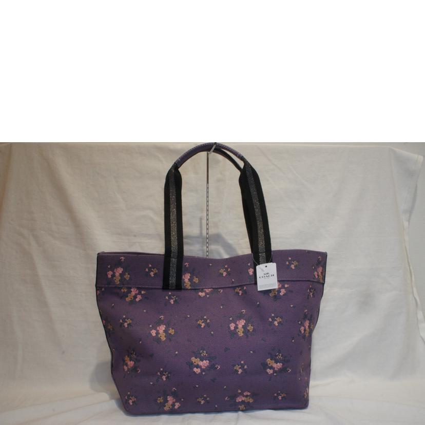 COACH/Disneyコラボおしゃれキャットキャンバストートパープル/91130//M19**/Aランク/92