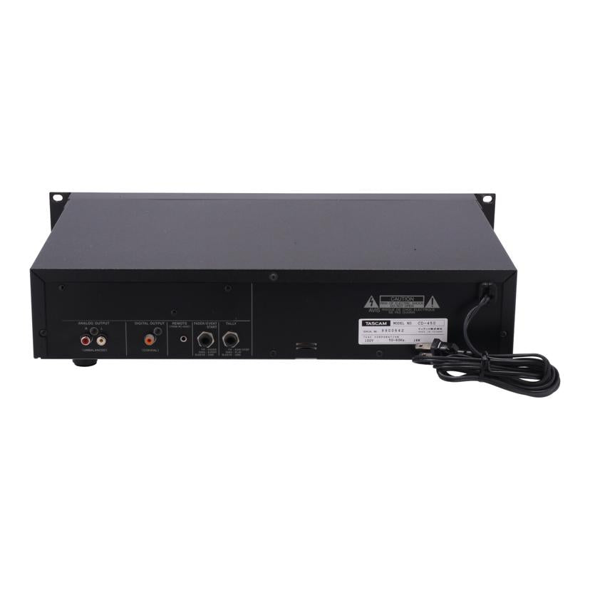 TASCAM タスカム/業務用　CDプレーヤー/CD-450//8900642/Bランク/75
