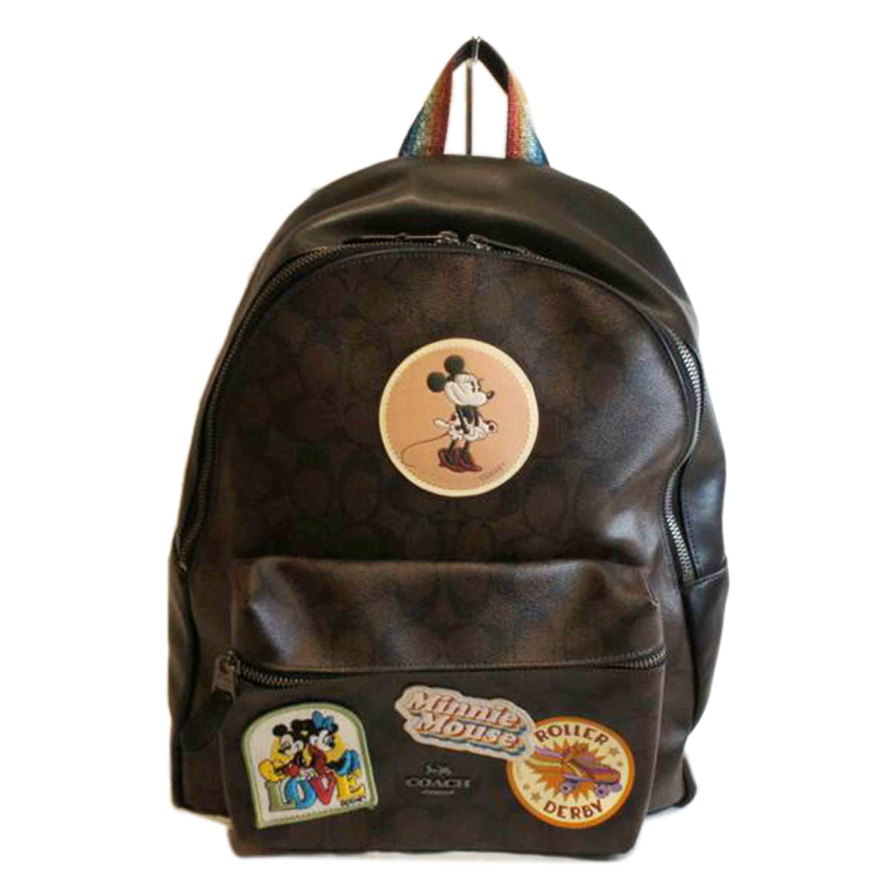 COACH/DisneyコラボPVCシグネチャーリュック/F29355//A18**/Aランク/92