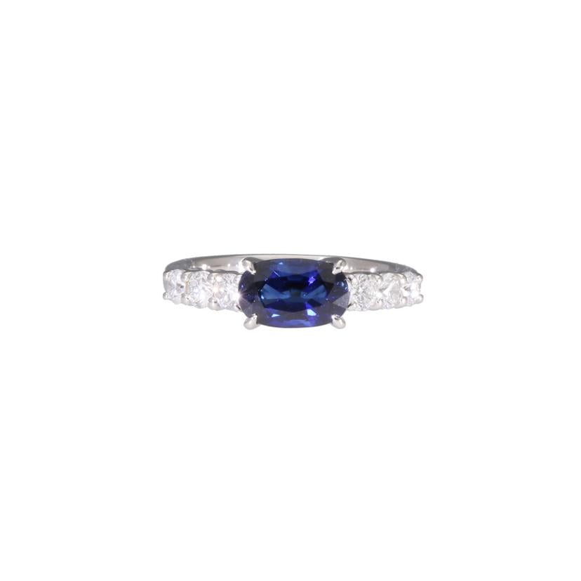 /◎PT900サファイアダイヤリング1．88／D0．55ct//Aランク/59