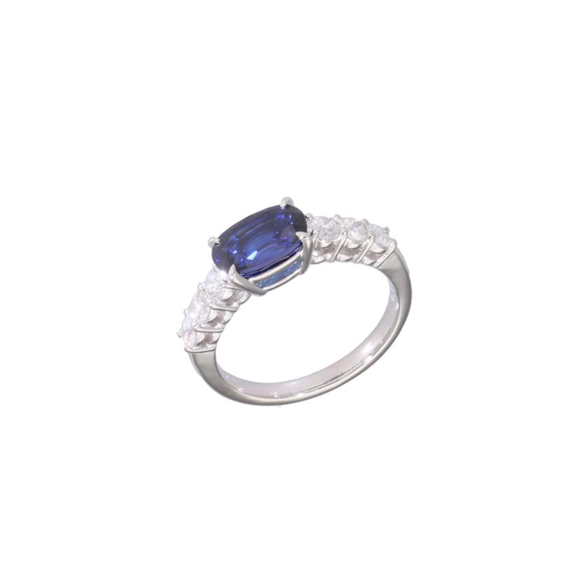 /◎PT900サファイアダイヤリング1．88／D0．55ct//Aランク/59