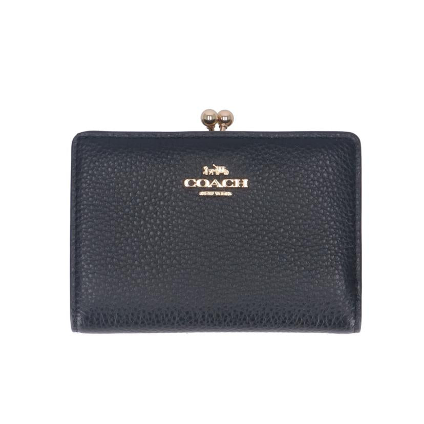 COACH コーチ/レザーがま口コンパクト財布/C2380//C83**/Aランク/70