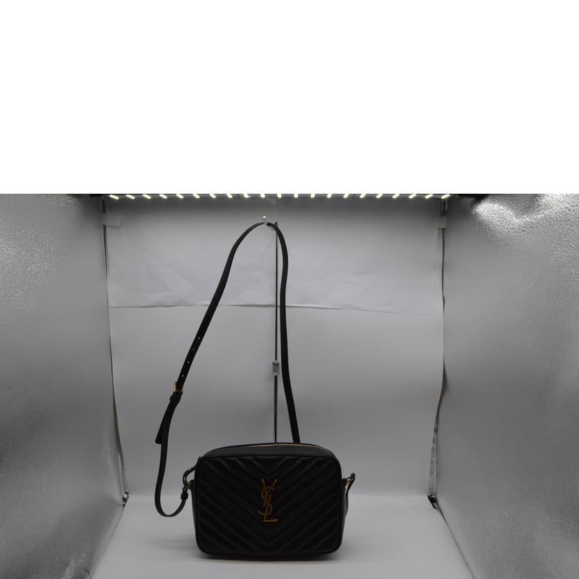 SAINT　LAURENT サンローラン/ルー／モノグラムカーフスキン／ノワール/761554//012*/SAランク/89