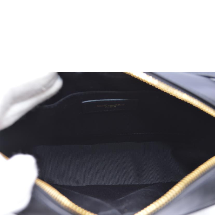 SAINT　LAURENT サンローラン/ルー／モノグラムカーフスキン／ノワール/761554//012*/SAランク/89