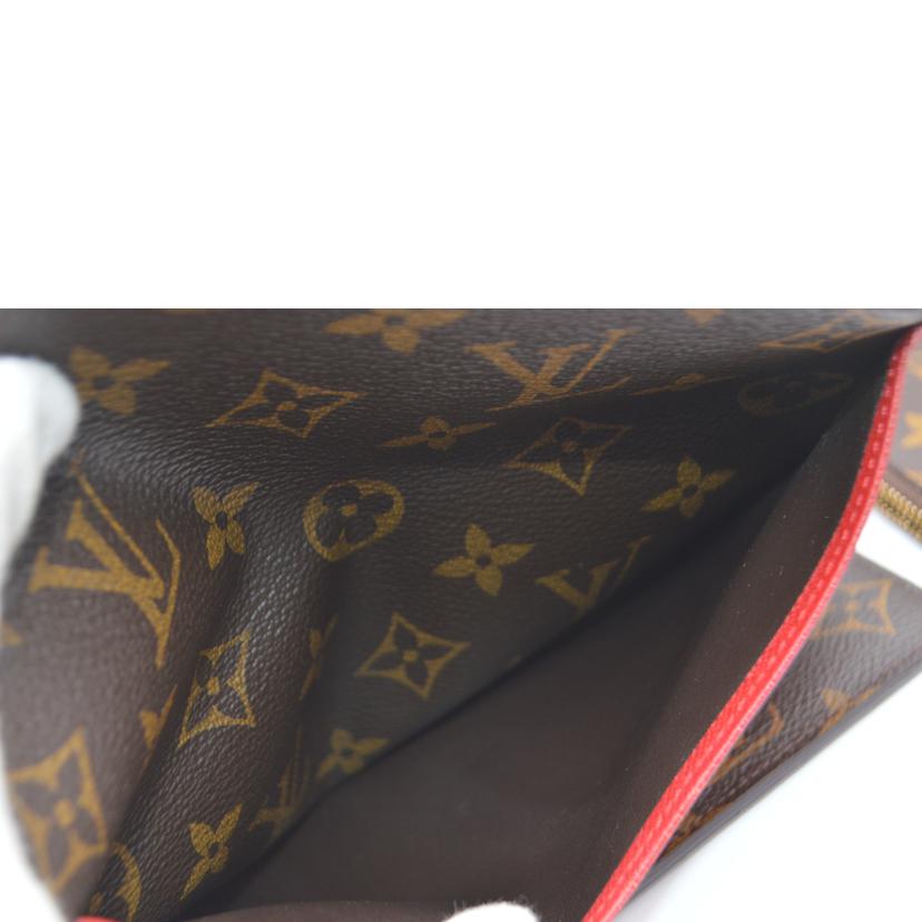 LV ルイヴィトン/ポルトフォイユ・ジョセフィーヌ／モノグラム／ルージュ/M60139//SP0***/Bランク/89