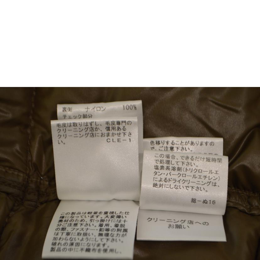 BURBEERY バーバリー/ノバチェックレディースダウンジャケット／XLサイズ（42）/FS066-800-78//Aランク/89