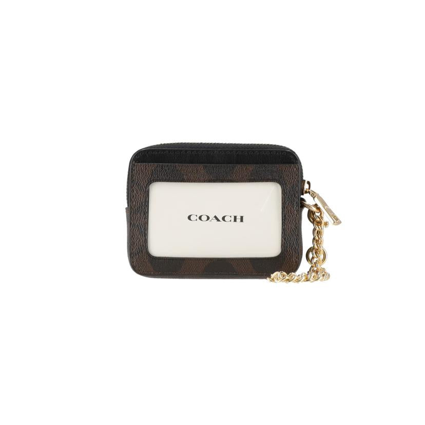 COACH コーチ/PVCシグネチャー/チェーン付き財布/C0058//022**/SAランク/18