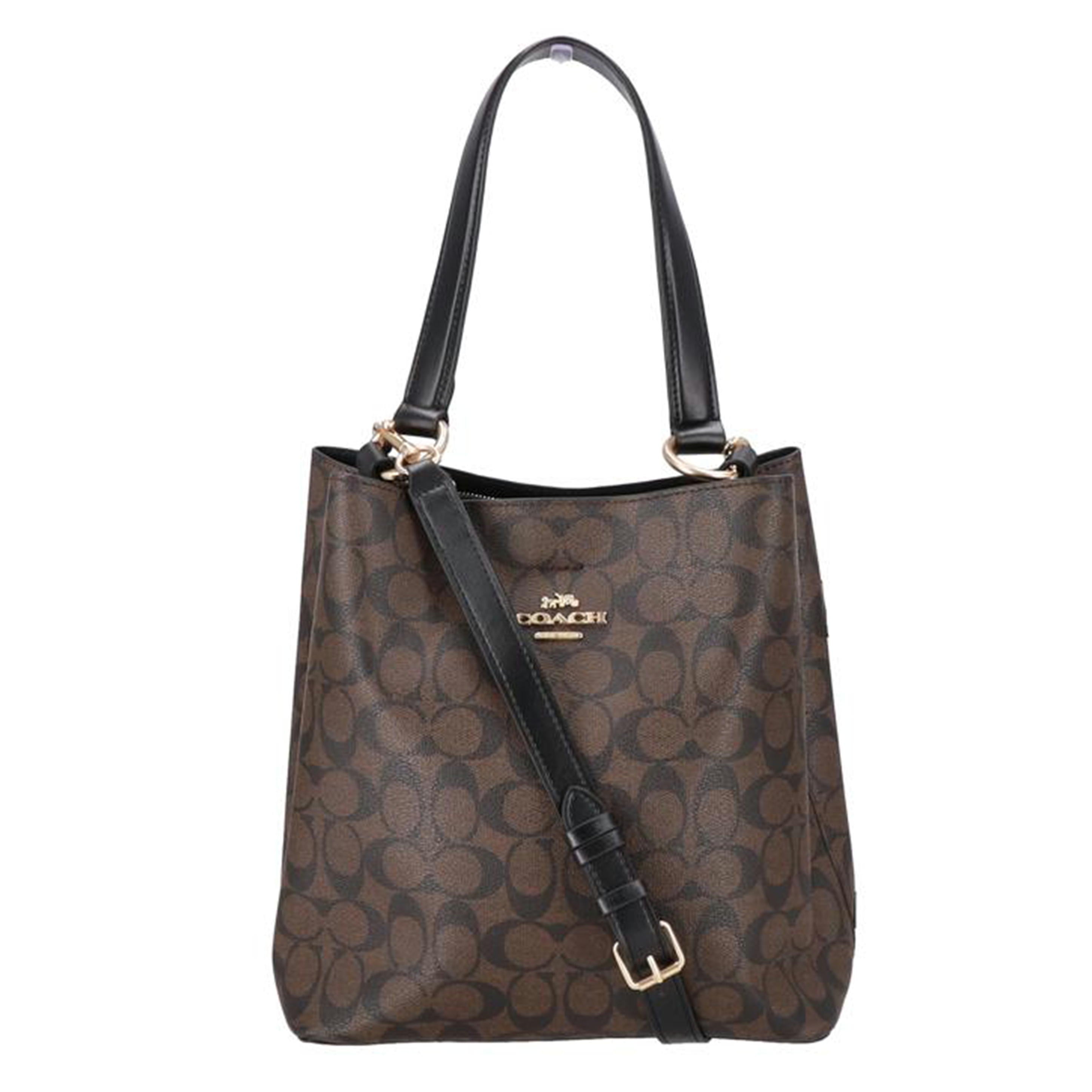 COACH コーチ/レザータウンバケットバッグ／ブラウン/91512//A20**/Aランク/06
