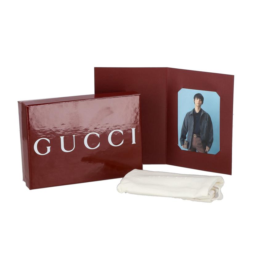 GUCCI GUCCI/ダブルGスモールウォレット／ライラック＆ホワイトGGデニム/466492//525***/SAランク/78