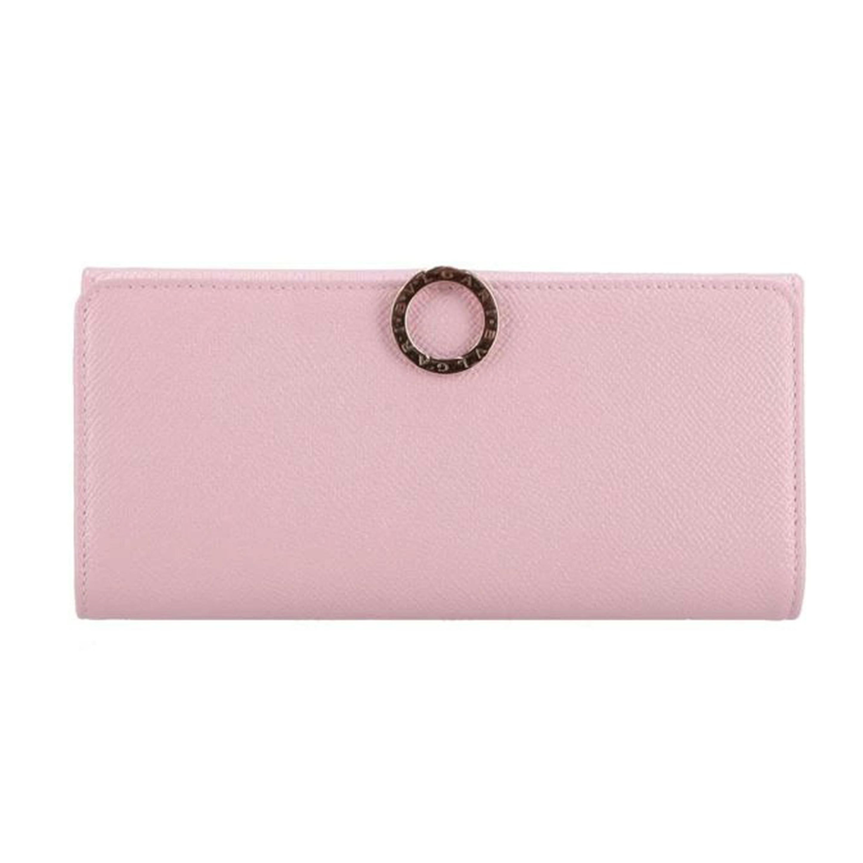 BVLGARI ブルガリ/BVLGARI／サークルロゴ長財布／ピンク//Aランク/75