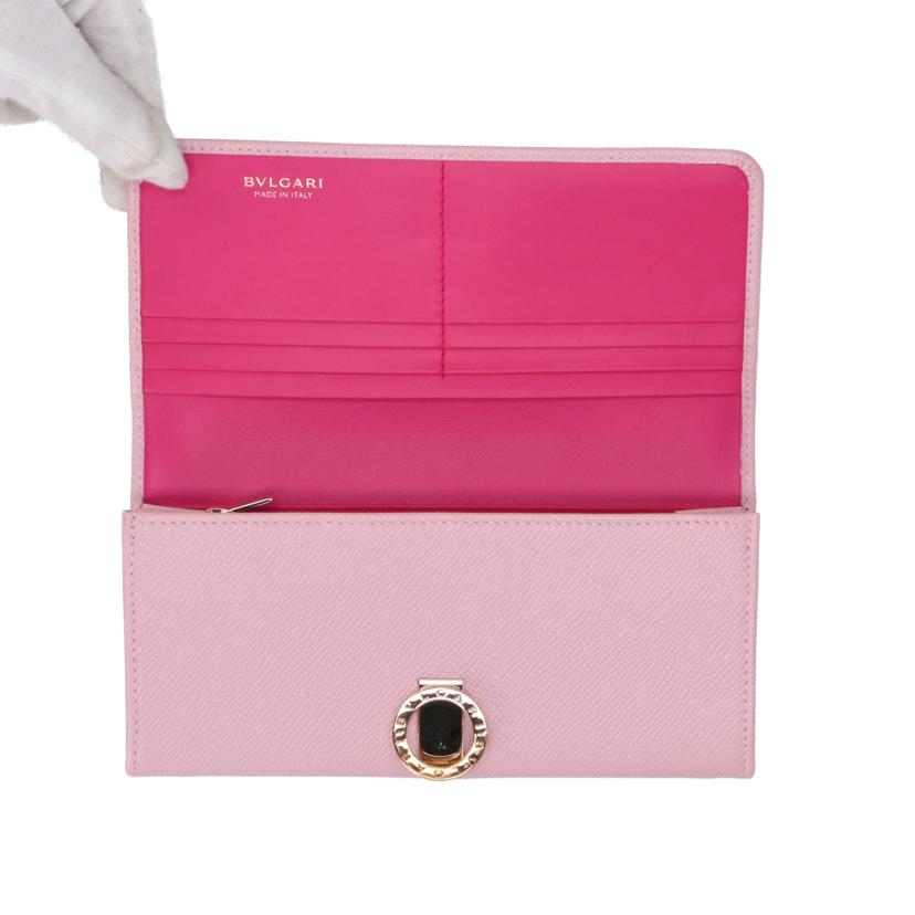 BVLGARI ブルガリ/BVLGARI／サークルロゴ長財布／ピンク//Aランク/75