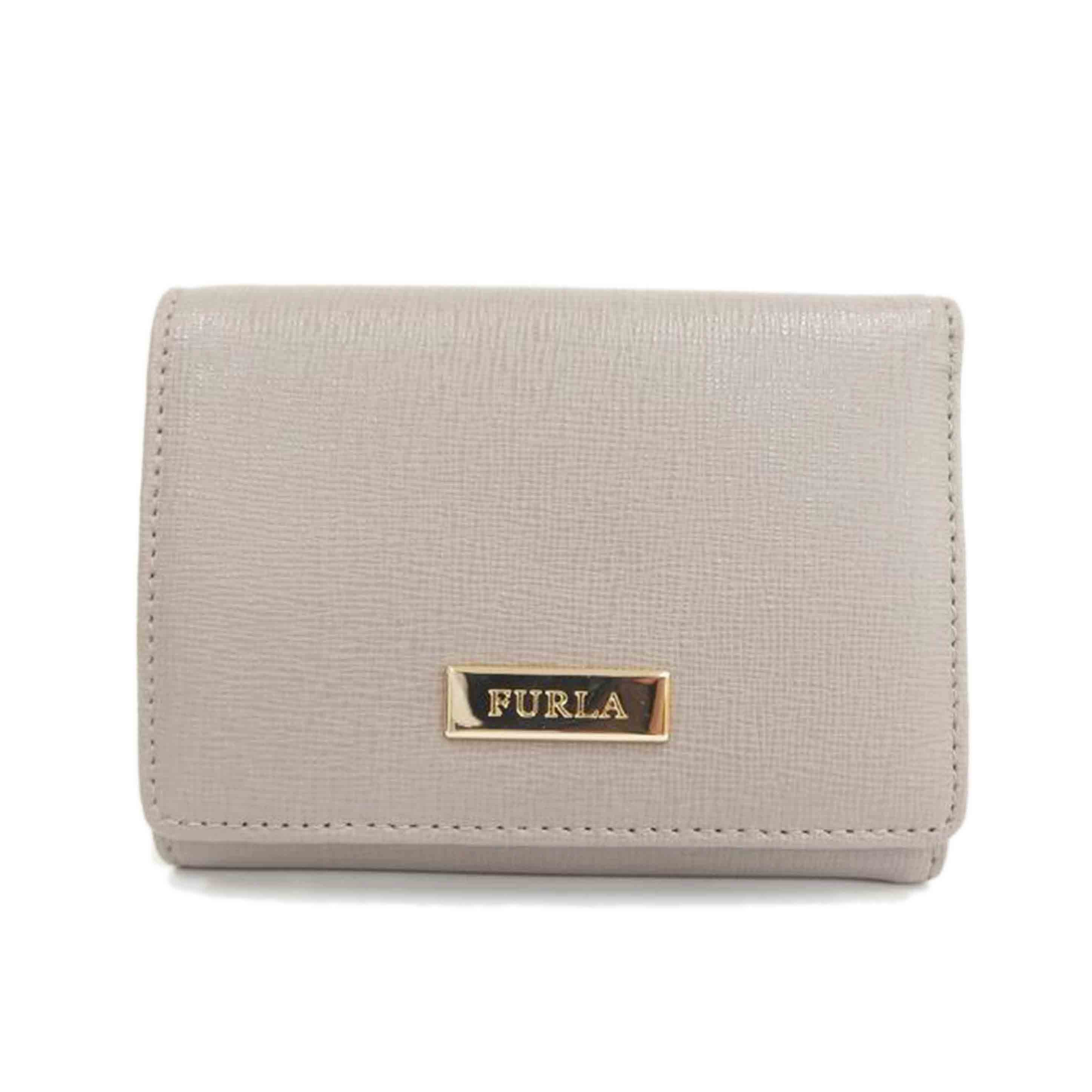 FURLA ﾌﾙﾗ/2つ折り財布／ダークグレー／ピンク/BAB1039111//Aランク/82