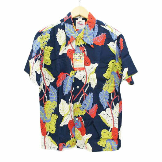 TOYO 東洋エンタープライズ/DUKE KAHANAMOKU MONSTERA アロハシャツ/DK36203//Sランク/19
