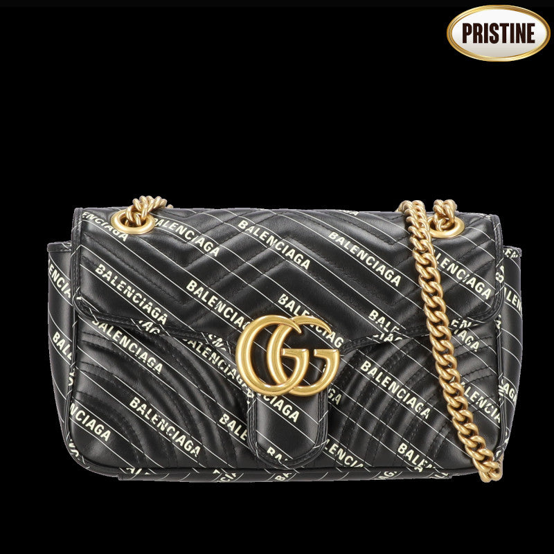 GUCCI/GGマーモントショルダー／バレンシアガハッカープロジェクト/443497//520***/SAランク/75