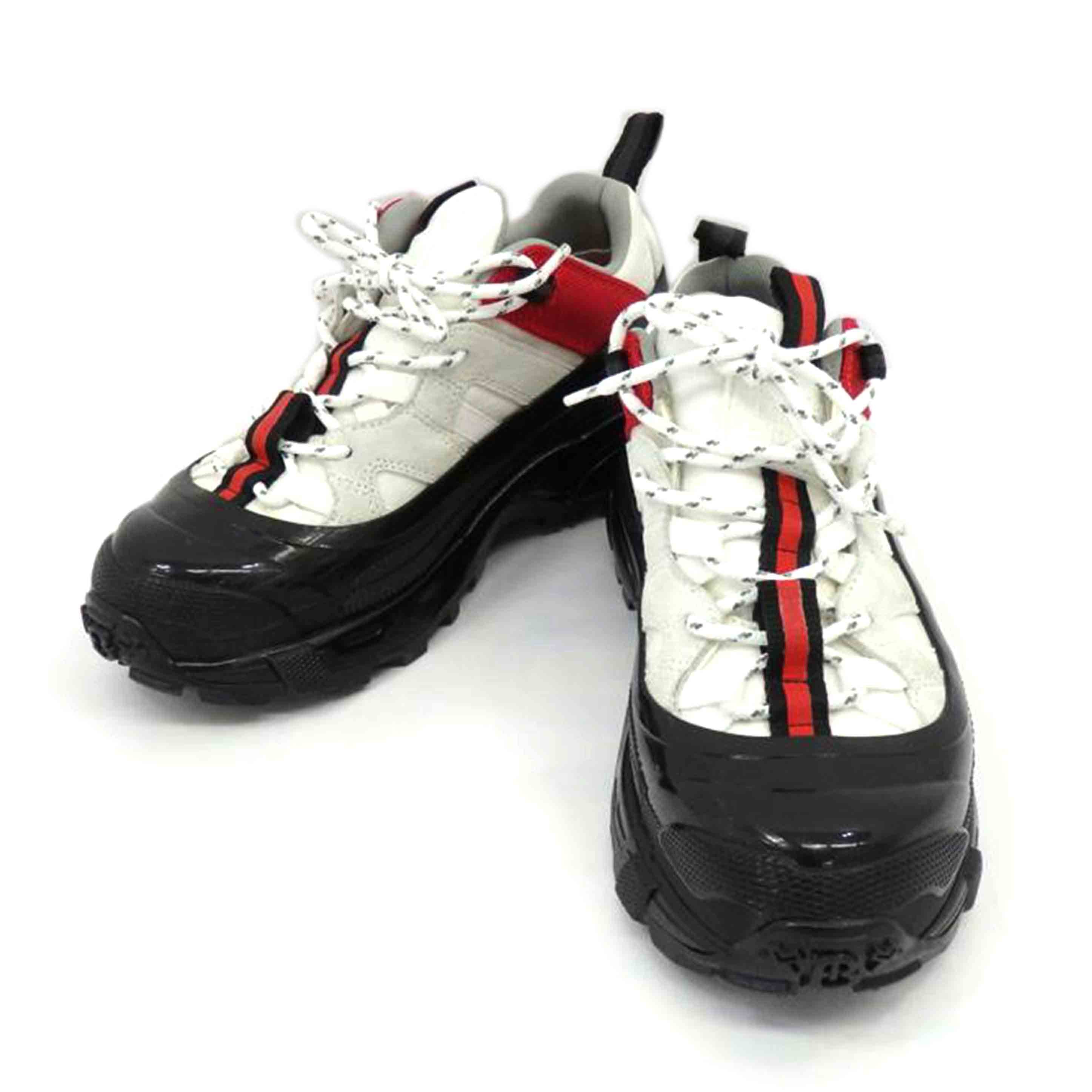 BURBERRY　LONDON　ENGLAND バーバリーロンドン　イングランド/ナイロン＆スエード　LOW　TOP　アーサー//ABランク/77