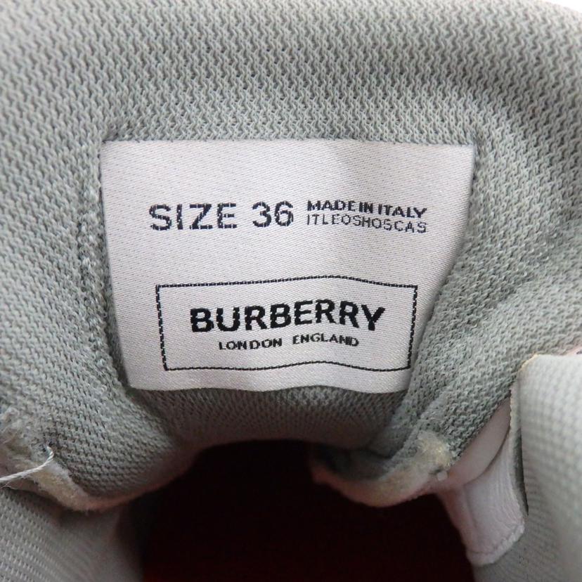 BURBERRY　LONDON　ENGLAND バーバリーロンドン　イングランド/ナイロン＆スエード　LOW　TOP　アーサー//ABランク/77