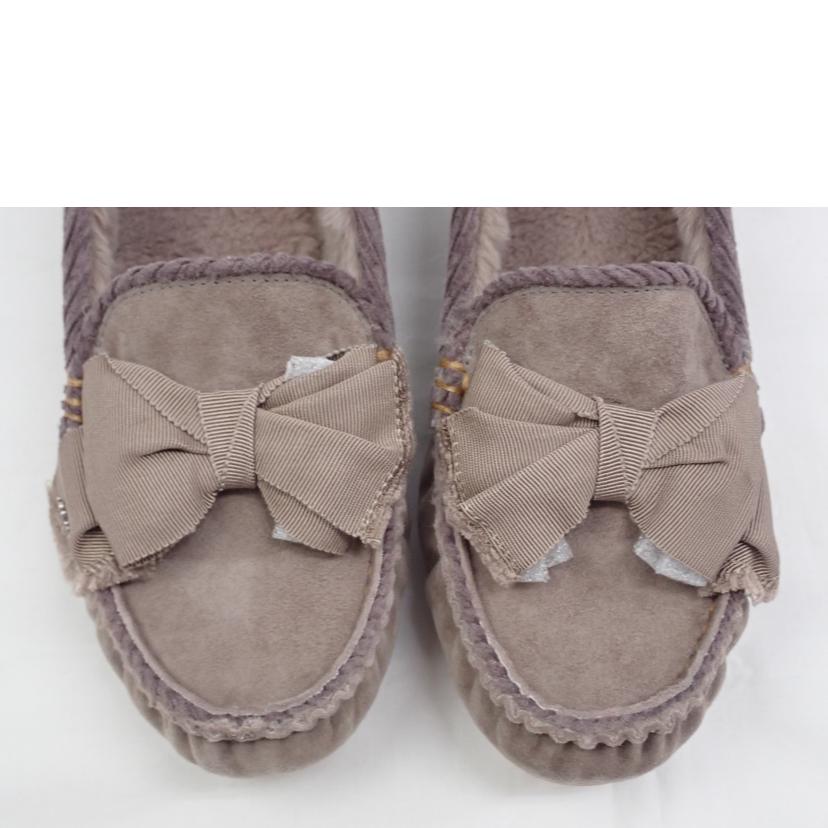 LANVIN　en　Bleu ﾗﾝﾊﾞﾝ ｵﾝ ﾌﾞﾙｰ/リボンモチーフボアモカシン　OKS/2716//24.0cm/Sランク/62