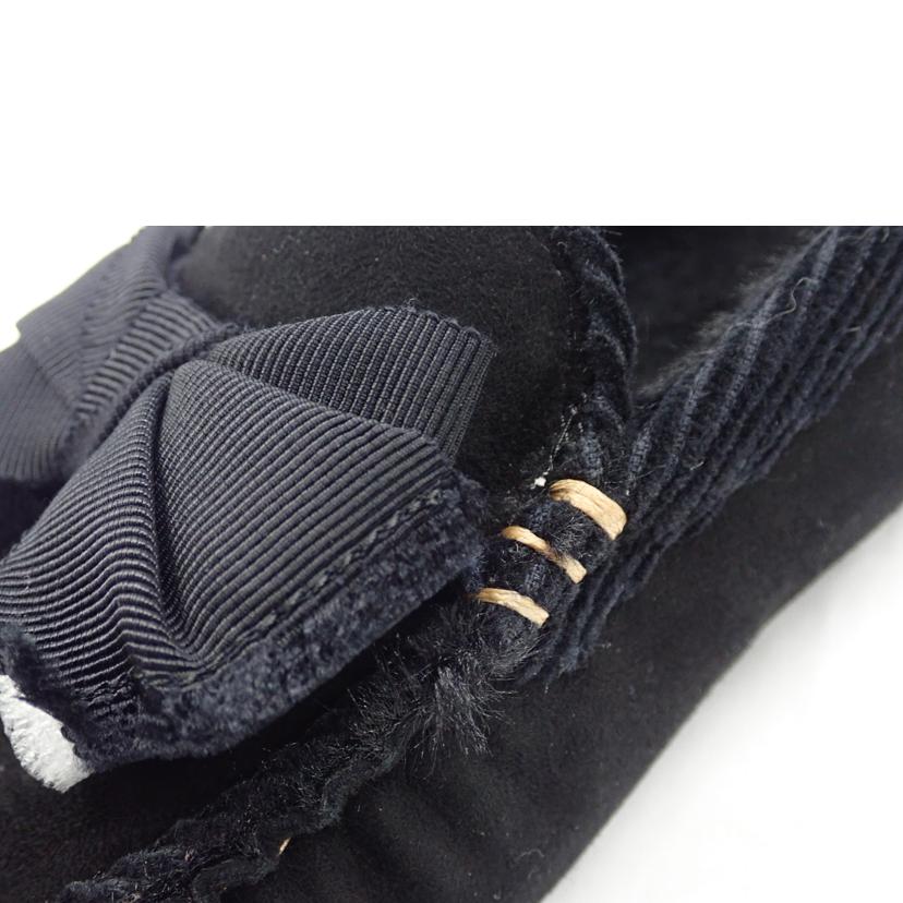 LANVIN　en　Bleu ﾗﾝﾊﾞﾝ ｵﾝ ﾌﾞﾙｰ/リボンモチーフボアモカシン　BS/2716//24.0cm/Sランク/62