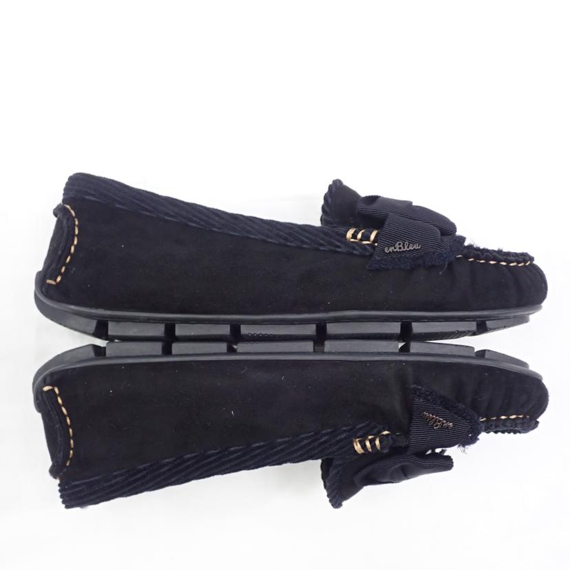 LANVIN　en　Bleu ﾗﾝﾊﾞﾝ ｵﾝ ﾌﾞﾙｰ/リボンモチーフボアモカシン　BS/2716//24.0cm/Sランク/62