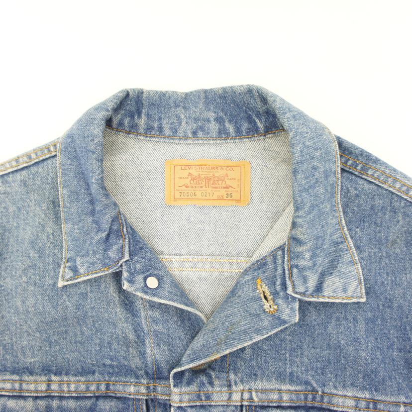 LEVI’S リーバイス/デニムジャケット/USA製/70506 0217//527 010 60198 5/Bランク/62