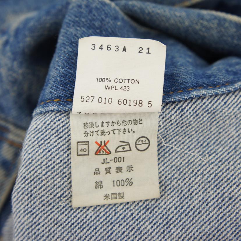 LEVI’S リーバイス/デニムジャケット/USA製/70506 0217//527 010 60198 5/Bランク/62
