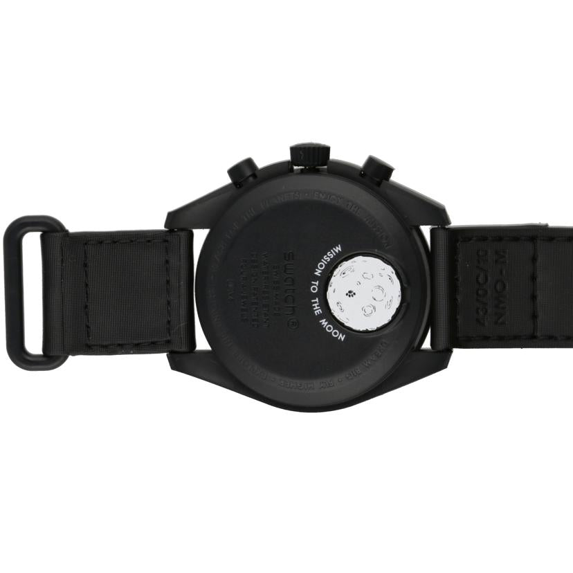 OMEGA×SWATCH オメガ×スウォッチ/オエガ×スウォッチ×スヌーピー／バイオセラミックムーンフェイズ／クオーツ/S033B700//Aランク/75