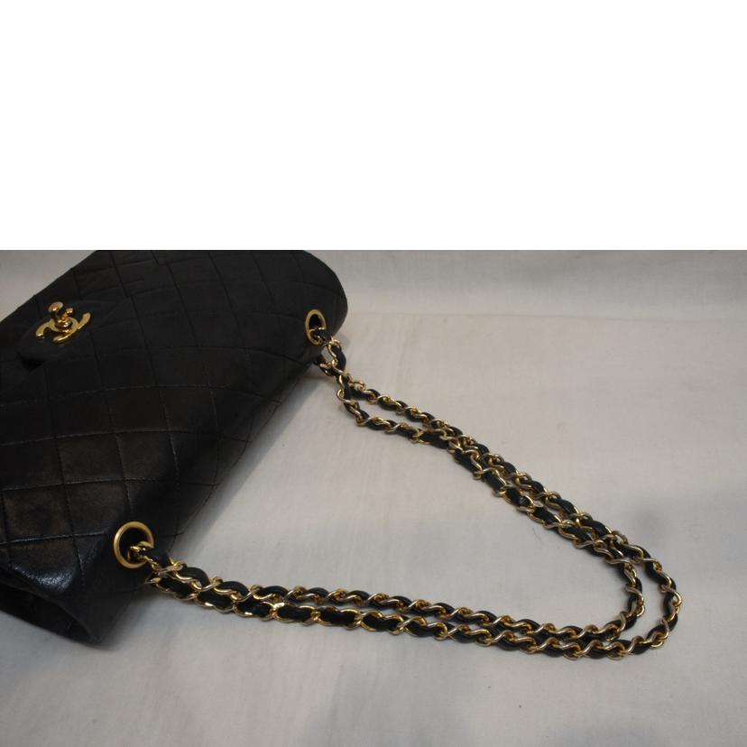 CHANEL シャネル/ラムスキンマトラッセチェーンショルダーWフラップ//118****/Bランク/92