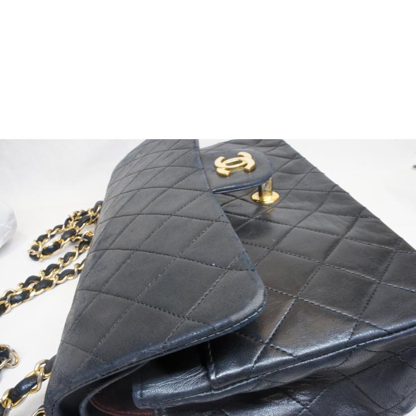 CHANEL シャネル/ラムスキンマトラッセチェーンショルダーWフラップ//118****/Bランク/92