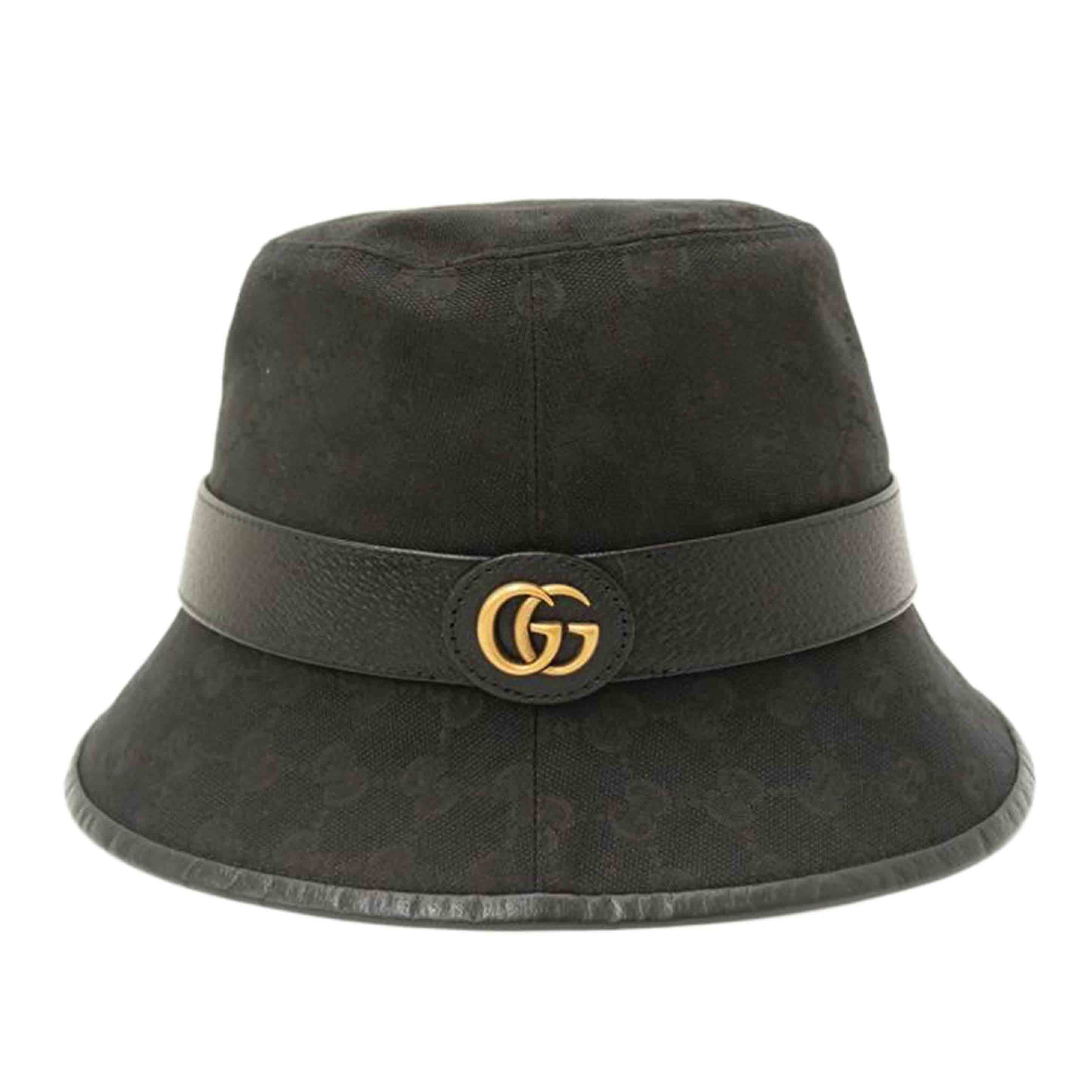 GUCCI グッチ/GGキャンバスフェドラバケットハット／ブラック／M/576587//4HG**/Aランク/69