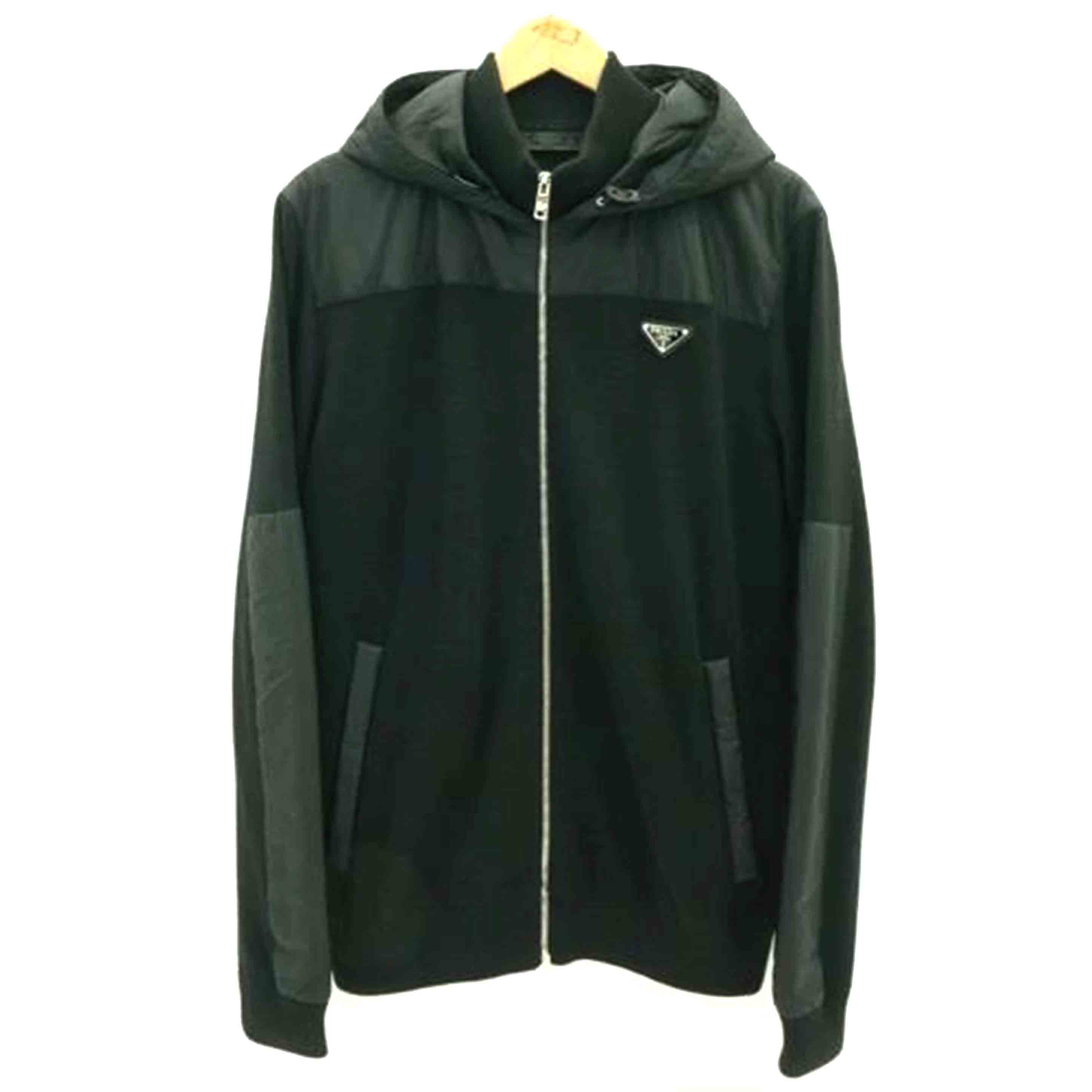 PRADA プラダ/ナイロン切替　ジップアップパーカー/UMG107 R212 U98//サイズ　52/ABランク/05