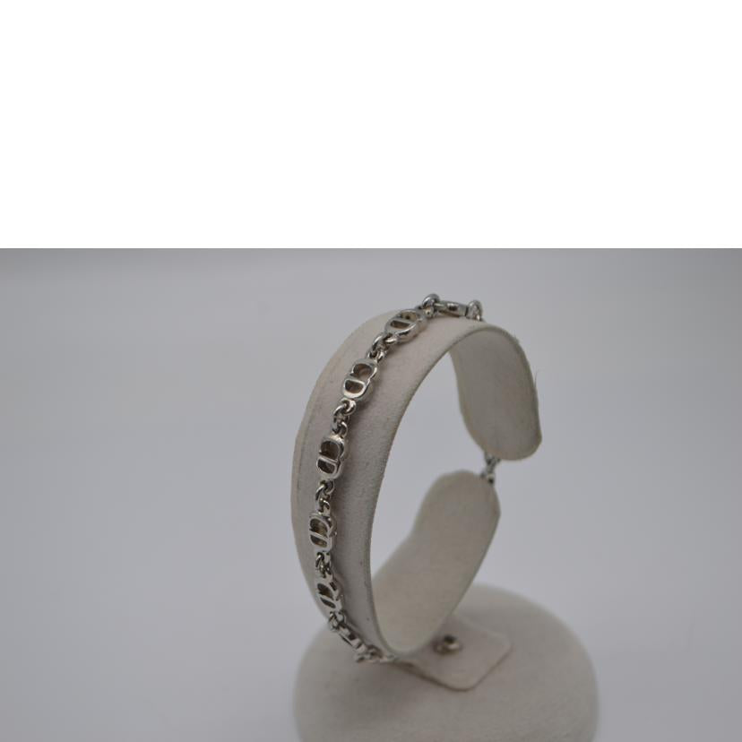 Christian　Dior ディオール/CD　ロゴシルバーカラーブレスレット／17．0cm//ABランク/89
