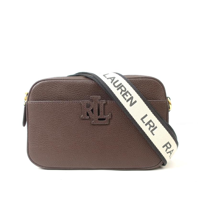 RALPH　LAUREN ラルフローレン/レザーショルダーバッグ　ダークブラウン//ABランク/65