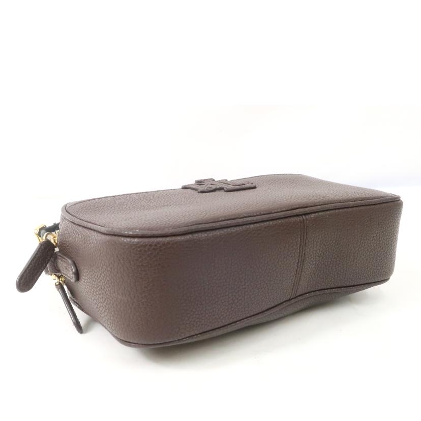 RALPH　LAUREN ラルフローレン/レザーショルダーバッグ　ダークブラウン//ABランク/65