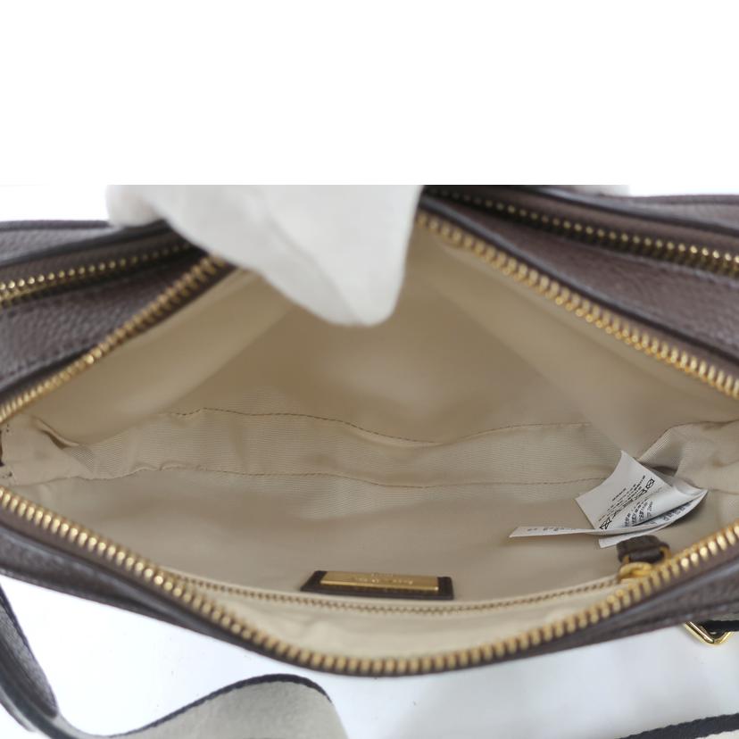 RALPH　LAUREN ラルフローレン/レザーショルダーバッグ　ダークブラウン//ABランク/65