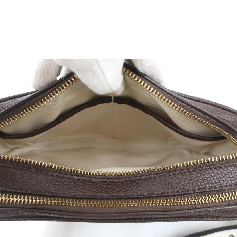 RALPH　LAUREN ラルフローレン/レザーショルダーバッグ　ダークブラウン//ABランク/65