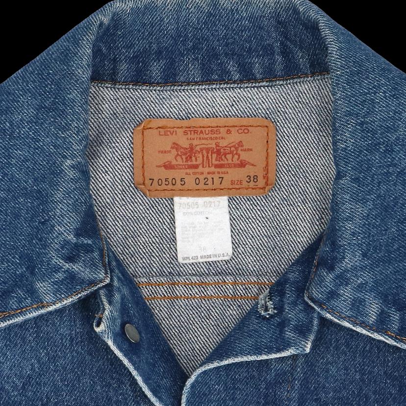 LEVIS リーバイス/70＇s／70505／トラッカージャケット／ボタン裏1／濃紺／w38/70505 //Bランク/05