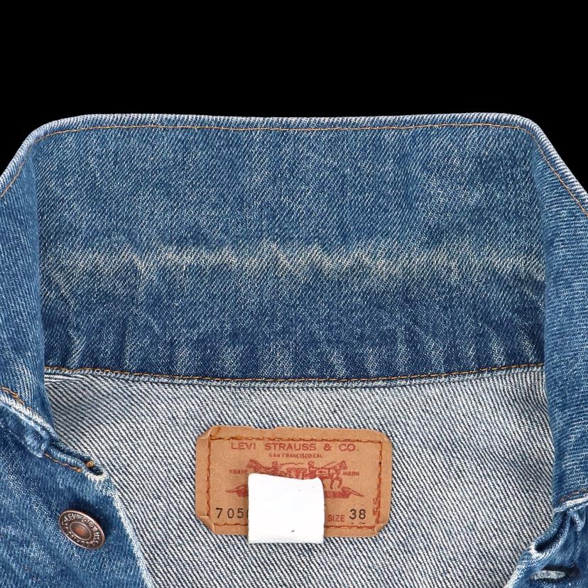 LEVIS リーバイス/70＇s／70505／トラッカージャケット／ボタン裏1／濃紺／w38/70505 //Bランク/05