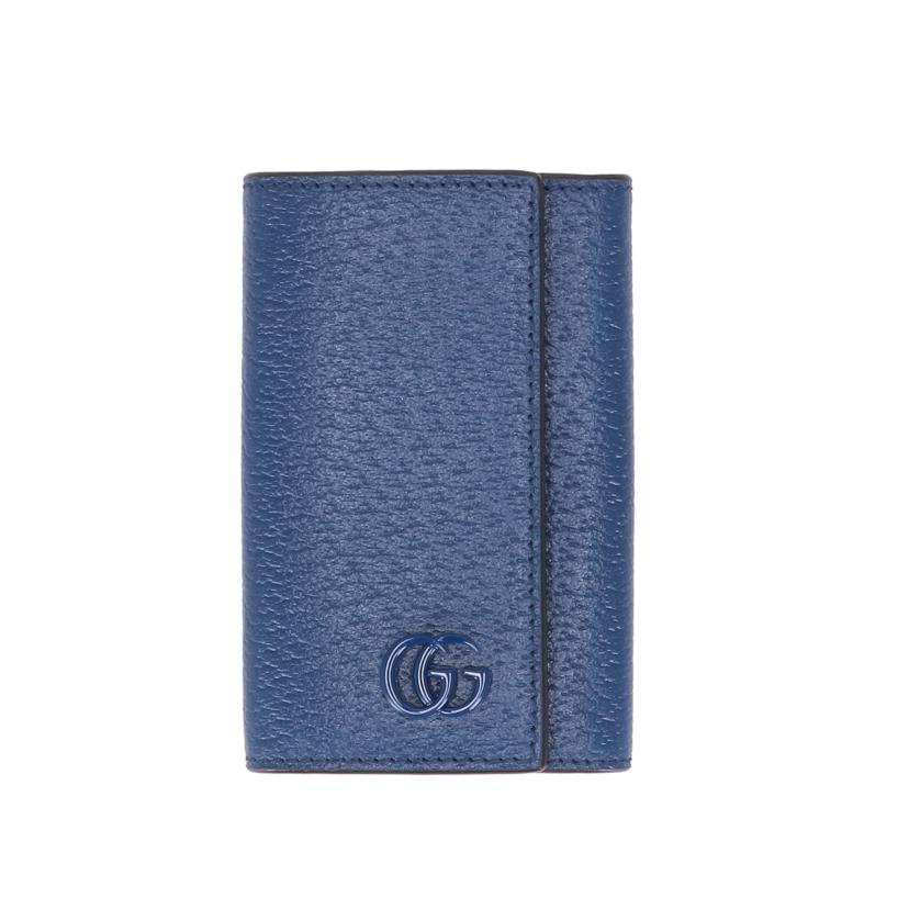 GUCCI GUCCI/GGマーモント6連キーケース／ネイビー/435305//041*/SAランク/78