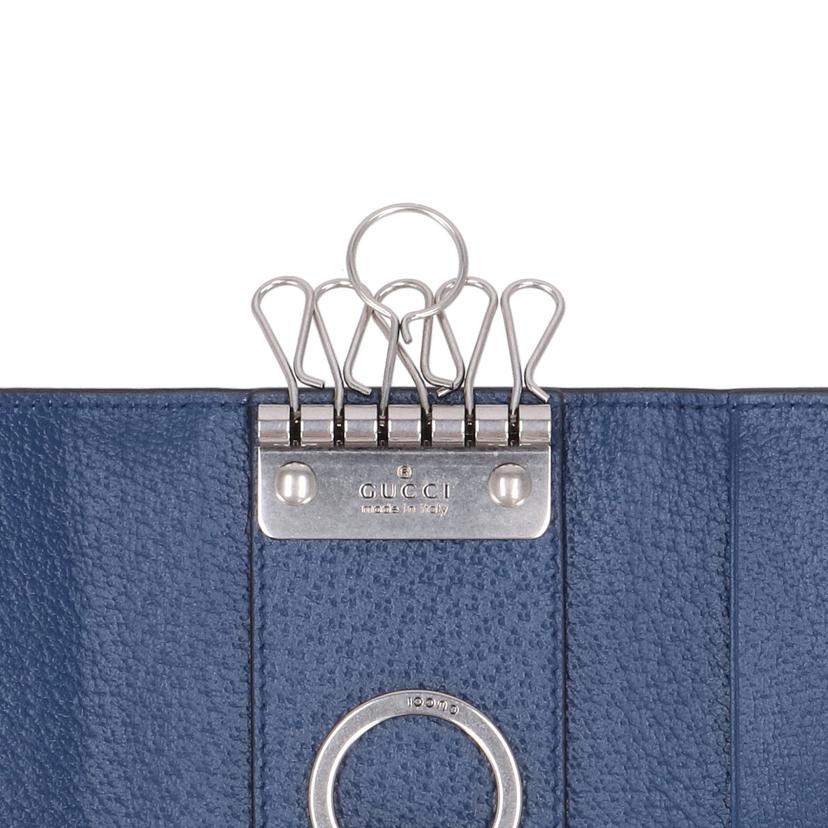 GUCCI GUCCI/GGマーモント6連キーケース／ネイビー/435305//041*/SAランク/78
