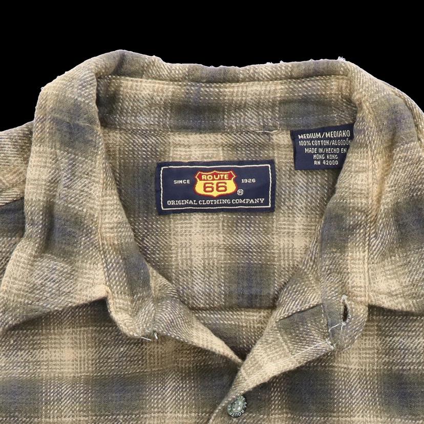 ROUTE66/90＇s　オンブレチェックシャツ//ABランク/38