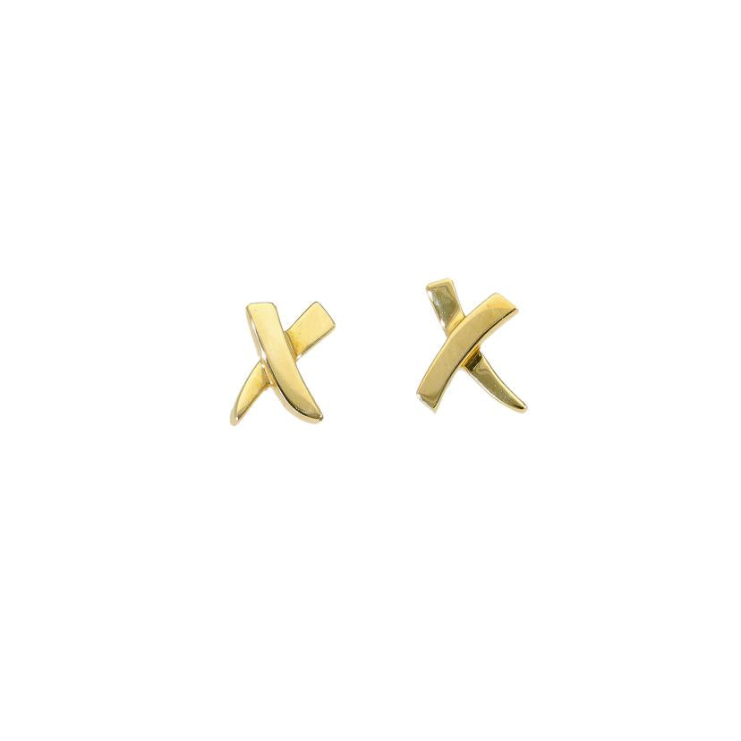 TIFFANY＆Co ティファニー/750YGパロマピカソクロスキスピアス/2.4//Aランク/75
