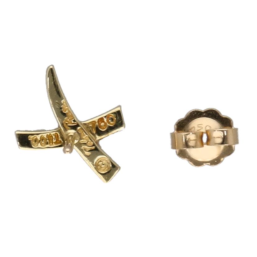 TIFFANY＆Co ティファニー/750YGパロマピカソクロスキスピアス/2.4//Aランク/75