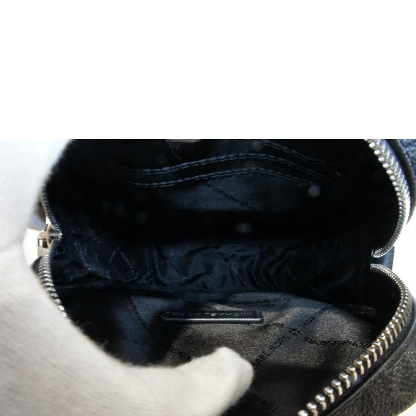 MICHAEL　KORS/PVC　MK総柄ショルダーブラック//Aランク/92