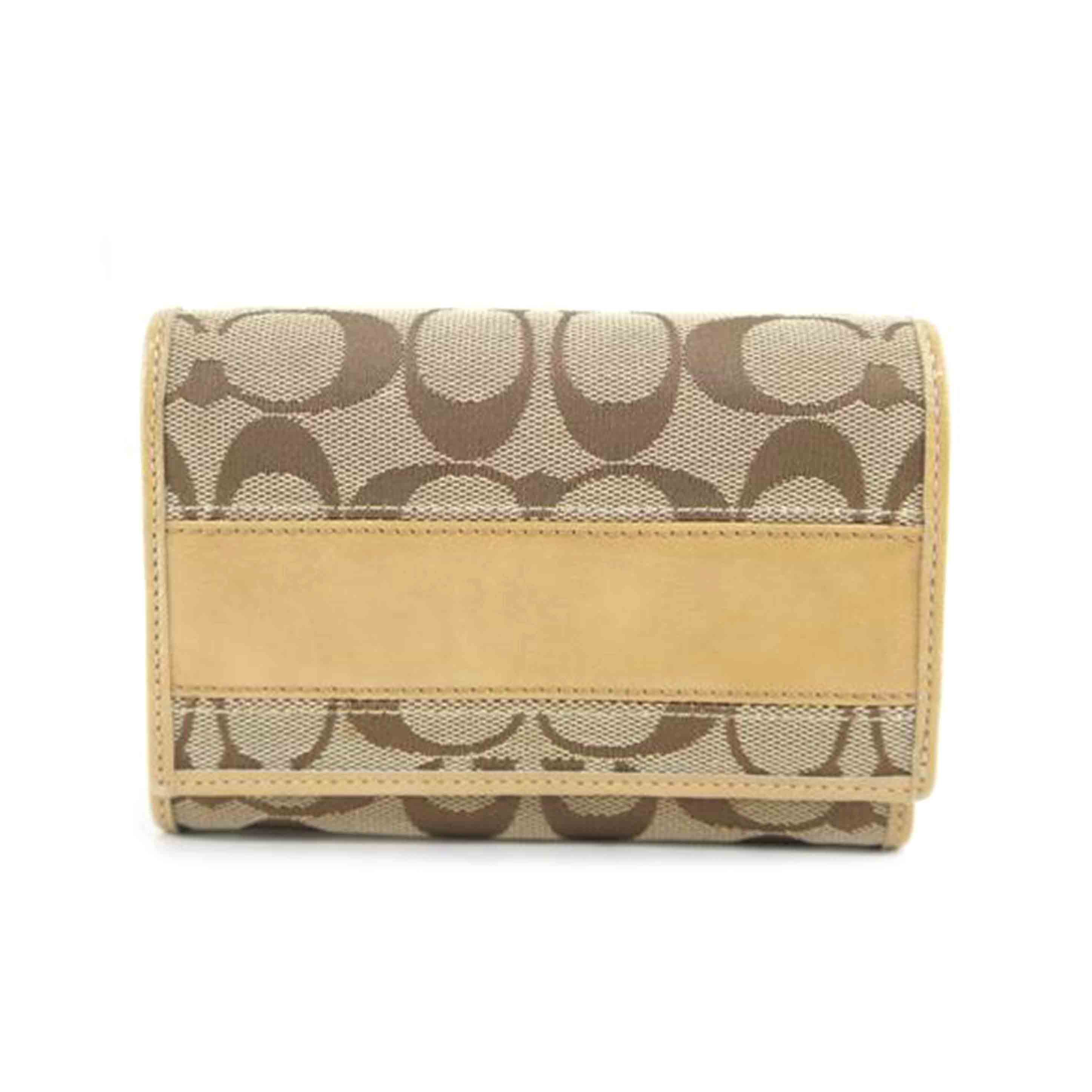 COACH コーチ/シグネチャー／L字ファスナー財布／ベージュ//Bランク/64