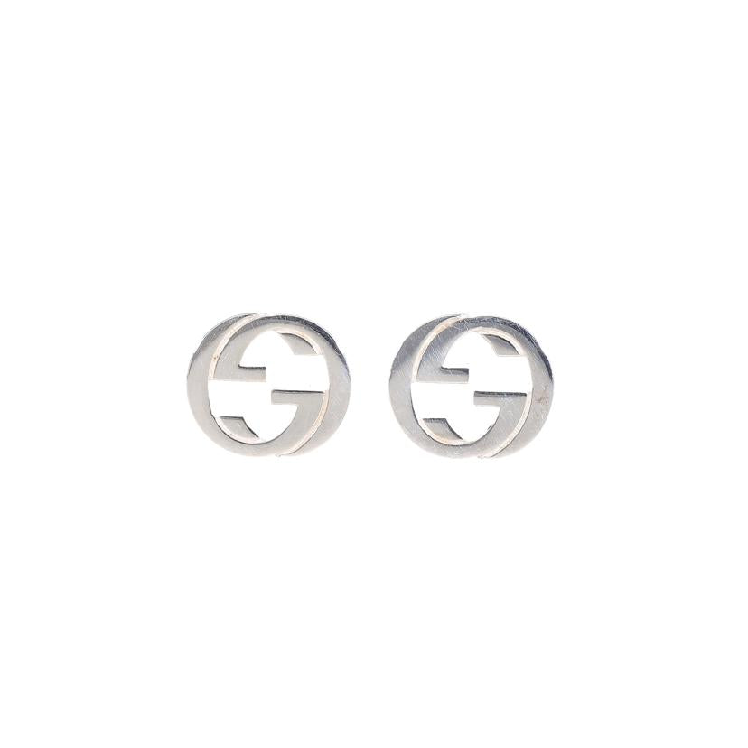 GUCCI グッチ/インターロッキングGシルバーピアス//Aランク/69