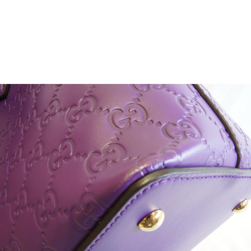 GUCCI グッチ/グッチシマトップハンドル2WAYパープル/428226//493***/SAランク/92