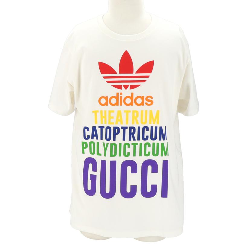 GUCCI グッチ/22AW×adidas　ロゴプリントTシャツ/717422//ｻｲｽﾞ:XS/SAランク/91