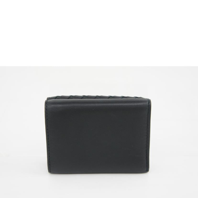 BOTTEGA　VENETA ボッテガヴェネタ/イントレチャート／3つ折り財布／ブラック／ダークグレー/515385VO0B2//Aランク/64